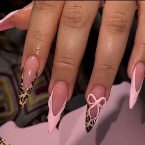 24 pcs Long Stiletto Acrylic Nails