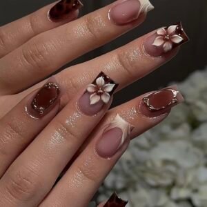 24 pcs Vintage Pink & Brown